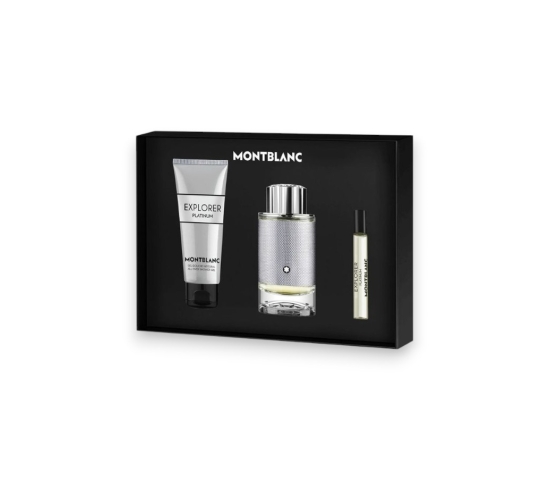 Set Montblanc Platinum Eau de Toilette 100ml + 7.5ml + Sữa Tắm 100ml