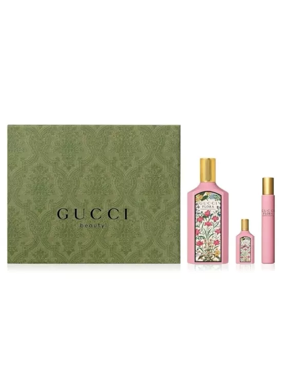 Set Nước Hoa Nữ Gucci Flora Gorgeous Gardenia Gift 3 Món