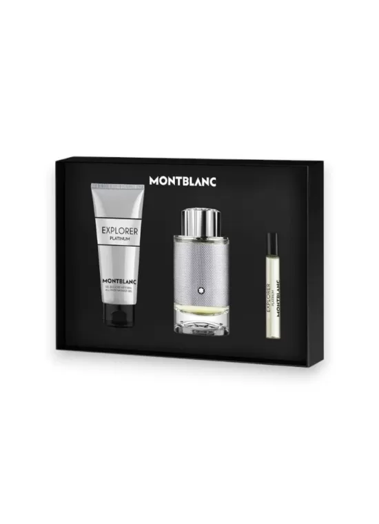 Set Montblanc Platinum Eau de Toilette 100ml + 7.5ml + Sữa Tắm 100ml
