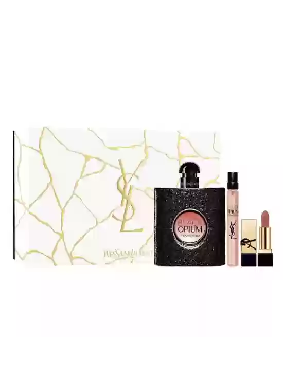 GilfSet Nước Hoa Nữ YSL Yves Saint Laurent Black Opium EDP Gift Set 3 Món