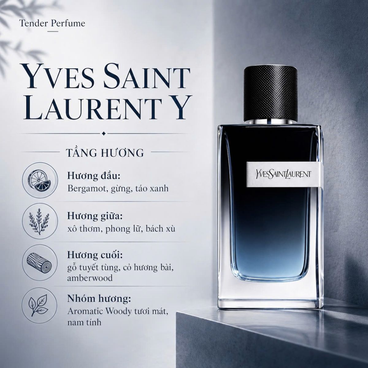 Nước Hoa Nam Thơm Lâu Đi Làm, YSL Y Eau de Parfum