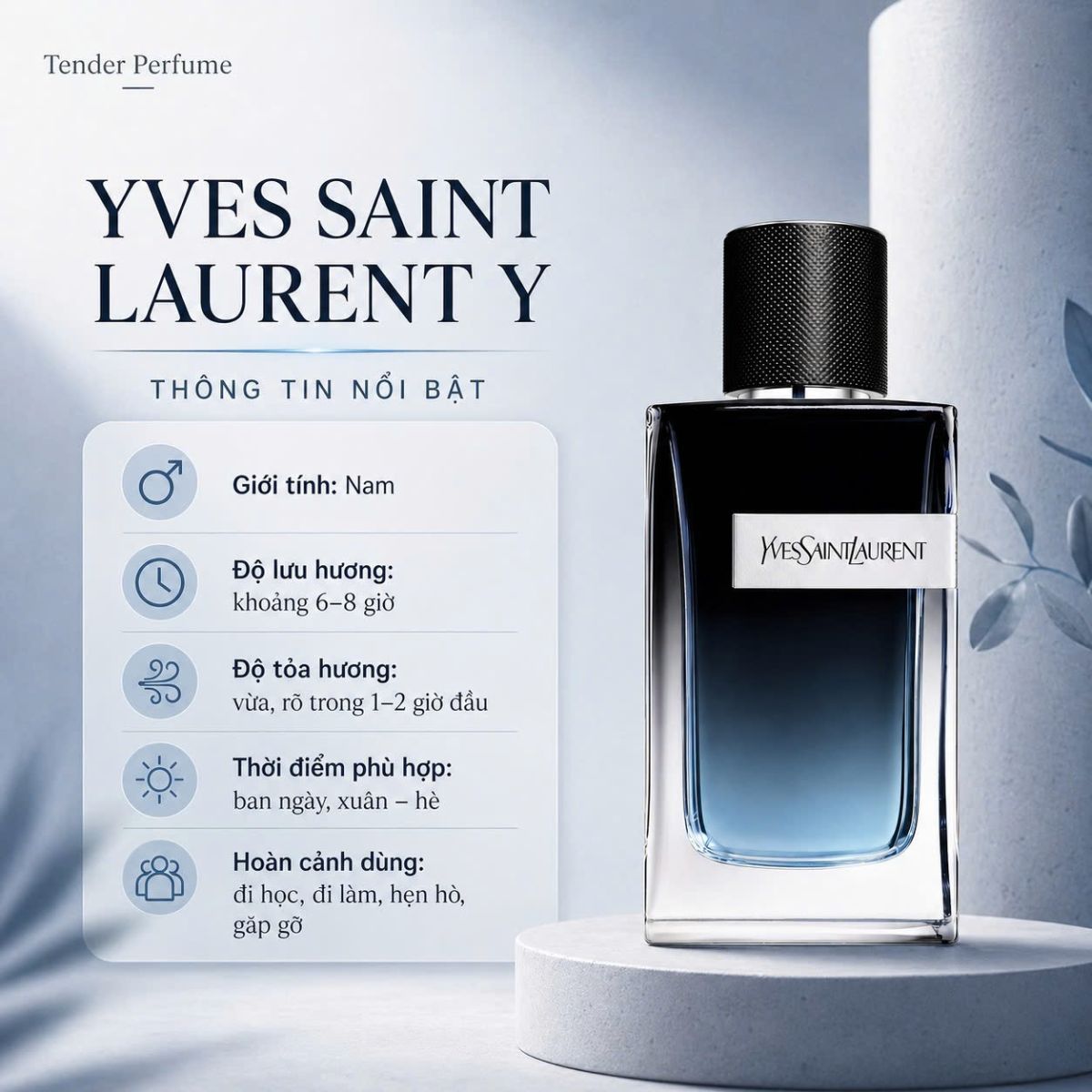 Nước Hoa Nam Thơm Lâu Đi Làm, YSL Y Eau de Parfum