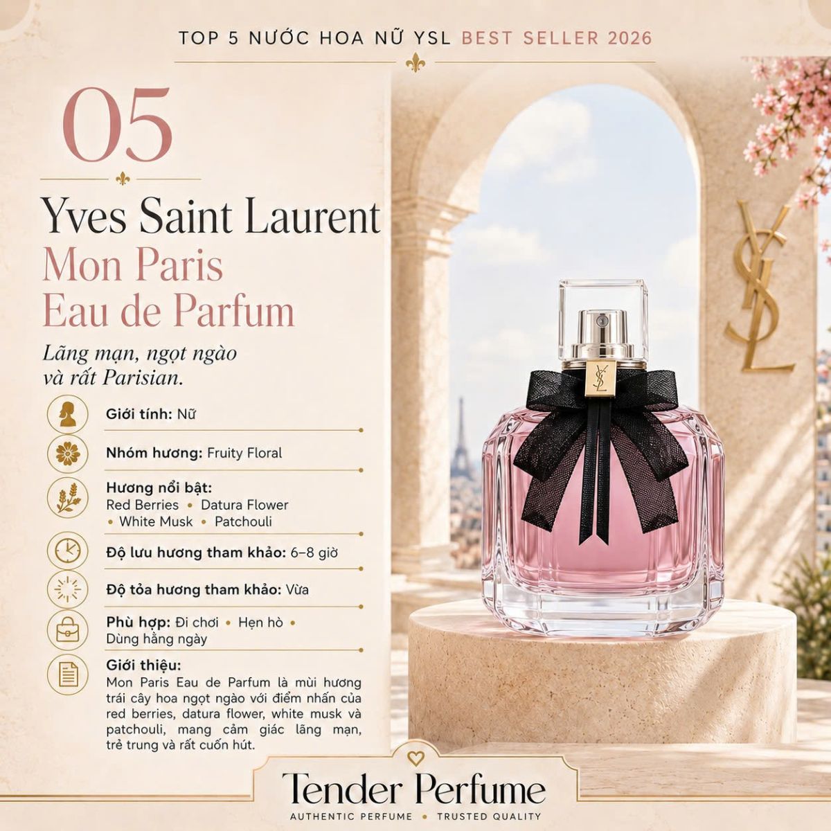 Yves Saint Laurent Mon Paris Eau de Parfum.