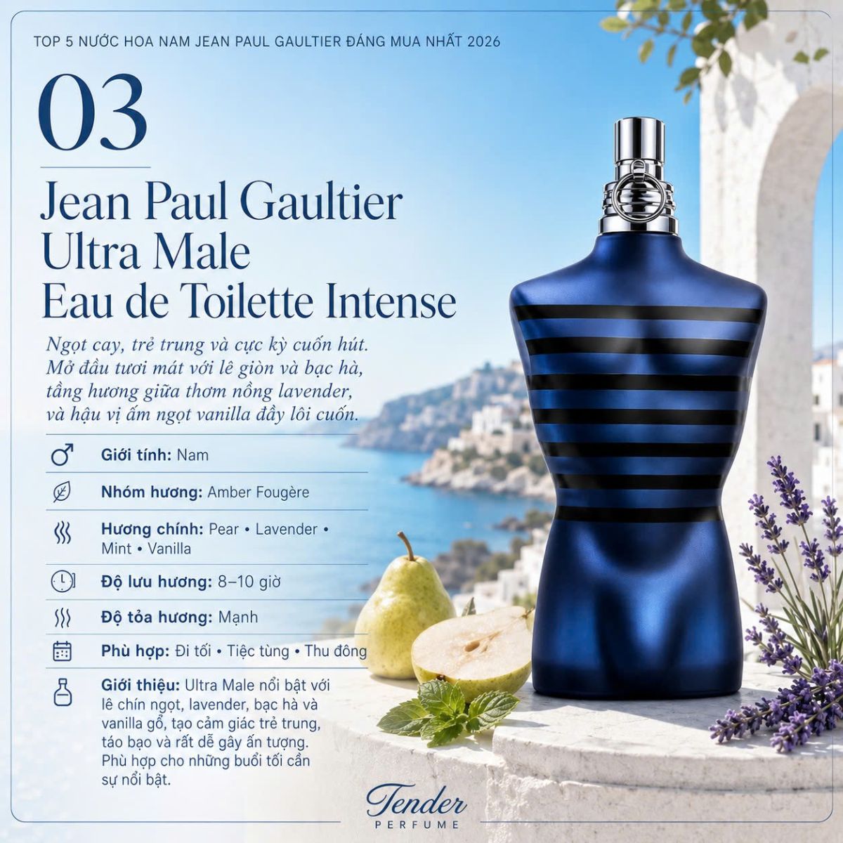 Jean Paul Gaultier Ultra Male Eau de Toilette Intense